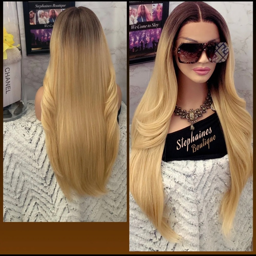Human Hair blended lace front wig - Picture 9 of 12